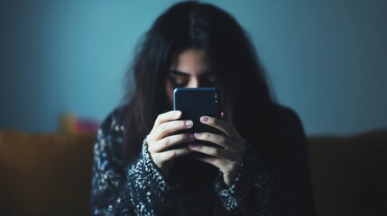 Social media influence on mental health, Symbolizing the impact of digital connectivity, photography style