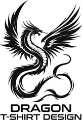 Dragon Vector T Shirt Design