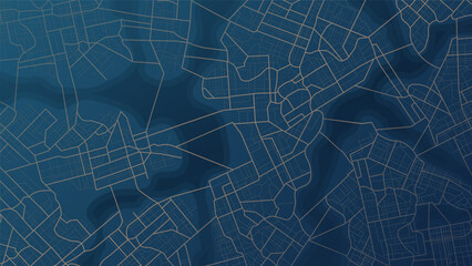 Abstract city map urban streets and road networks. Travel route planning and map navigation concepts. Flat vector illustration