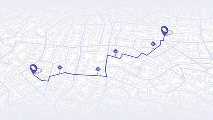 Travel concept. Geolocation and abstract GPS navigation, online navigation map pointer, place mark with map navigation. Tracking path with app. Vector illustration