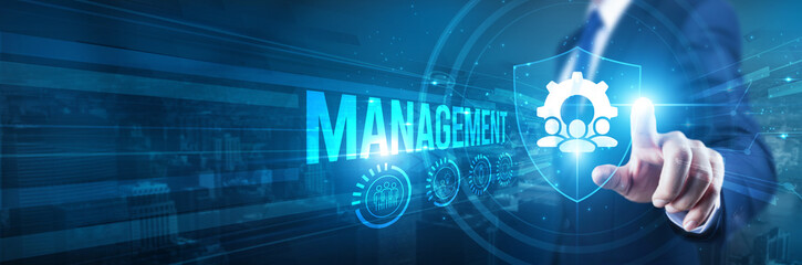 Businessman hand touches a shield, management safeguarding organizational integrity. Safeguarding...