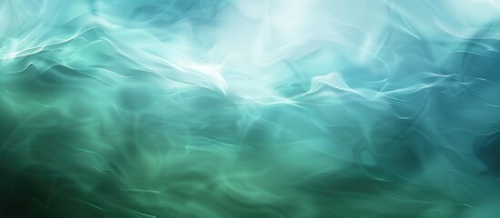 Abstract Green and White Swirling Background