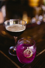 Drinks at the bar 