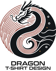 Dragon Vector T Shirt Design