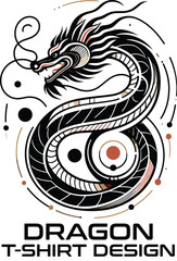Dragon Vector T Shirt Design