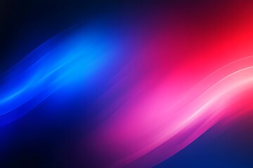 Obraz premium Dark grainy color gradient wave background, purple red yellow blue colors banner poster cover abstract design, black copy space 