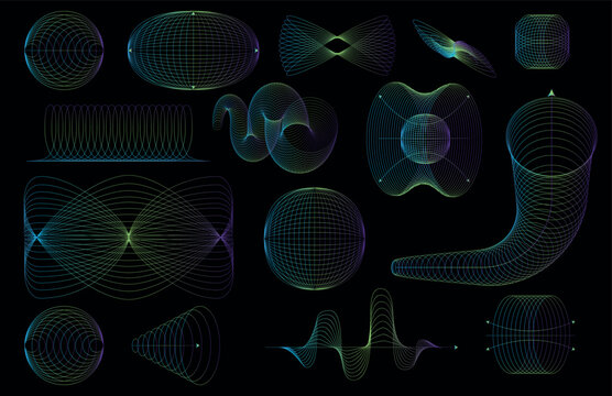 Fototapeta Abstract Technology Elements. futuristic line design elements