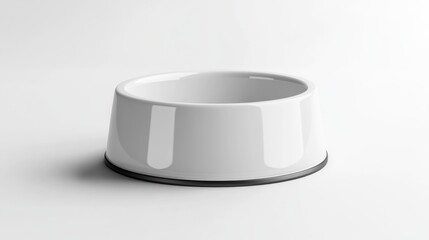 Sleek White Pet Bowl: Elegant Design for Your Furry Friend