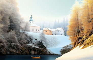winter Hrensko in Czech Republic