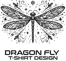 Dragon Fly Vector T Shirt Design © T-Vectors