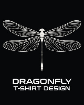 Dragon Fly Vector T Shirt Design