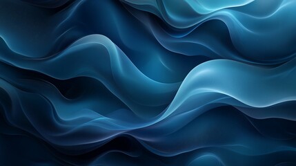 Obraz premium Abstract blue wavy background.