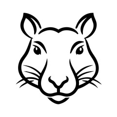  wild life animal  head vector Illustration