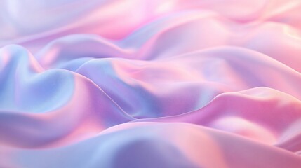 Obraz premium Pastel pink and blue silk fabric texture.