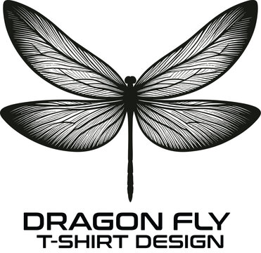 DragonFly Vector T Shirt Design