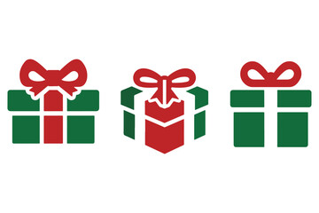 Christmas gift box vector