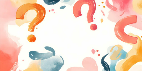 Obraz premium Question mark design on white background with ample blank space. high quality image