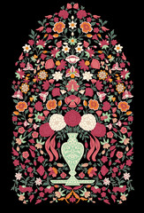 vector illustration of an abstract background floral