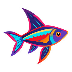  wild life fish  vector Illustration