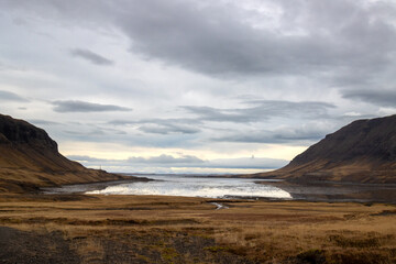 Fjord and mountains, Snaefellsnes, west Iceland