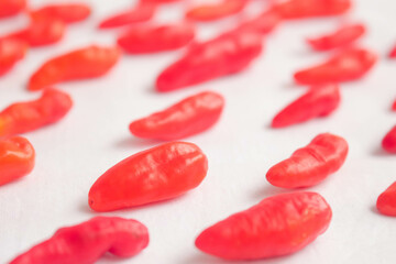 Red chili pepper 10
Red chilies on a white background