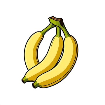 recommend clip art: banana fruit icon logo vector
                     isolated on white background 