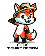 Fox Vector T Shirt Design