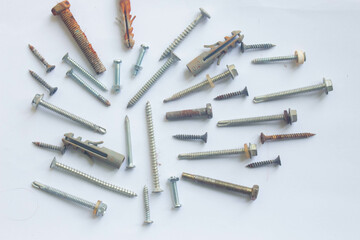 Screws and Nails 9
Several screws and nails on a white background