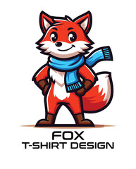 Fox Vector T Shirt Design