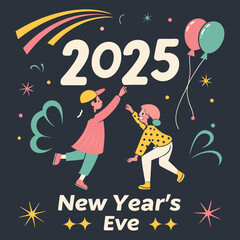 Celebrating New Year's Eve 2025 A Joyful Design.