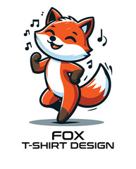 Fox Vector T Shirt Design