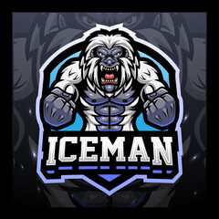 Big foot mascot e sport logo design