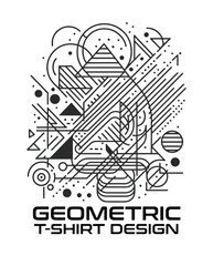 Fototapeta premium Geometric Vector T Shirt Design