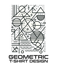 Geometric Vector T Shirt Design