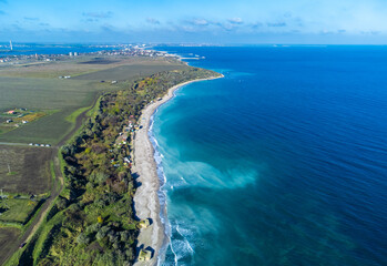 Aerial view of Tuzla beach - Romania