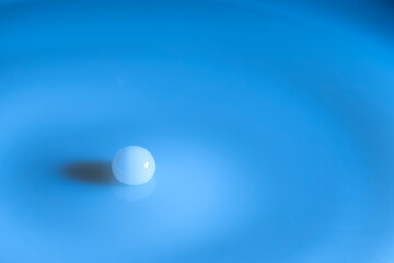 Milk sphere floating