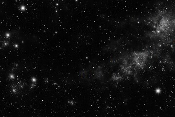 Obraz premium Black Starry Sky with Subtle Nebula Accents