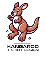 Kangaroo Vector T Shirt Design