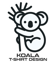 Koala Vector T Shirt Design