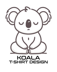 Koala Vector T Shirt Design