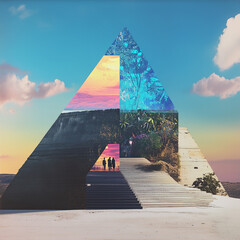 Triangular Structure with Cosmic and Natural Layers