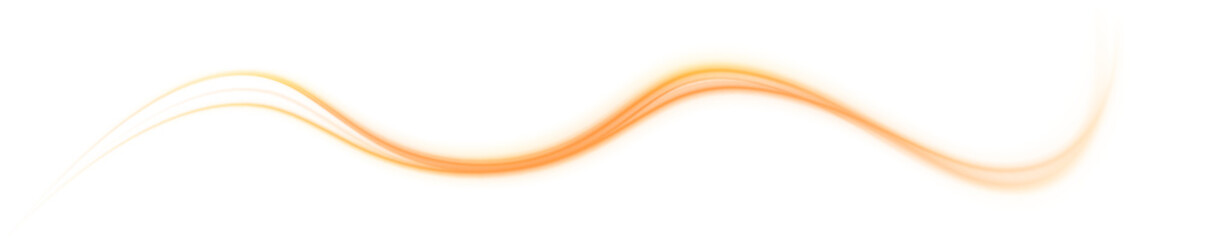 Vector PNG white abstract background with yellow gold glow, blurred light lines, waves. Bright sparkling speed line for futuristic design and banner. Energy flow tunnel.