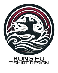 Kung Fu Vector T shirt Design