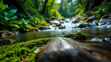 Fototapeta premium stream in the forest