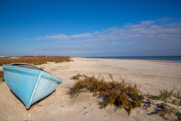 Landscape with wild beach Corbu - Romania