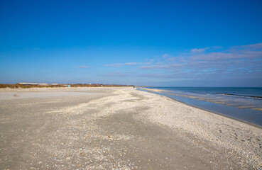 Landscape with wild beach Corbu - Romania