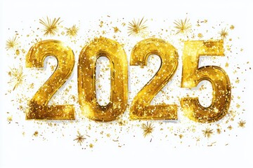 Golden Two Thousand Twenty Five New Year Celebration
