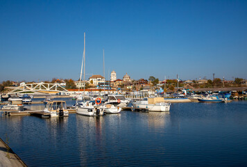 Landscape from the Jurilovca tourist port - Romania. It is a famous village in the Danube Delta
