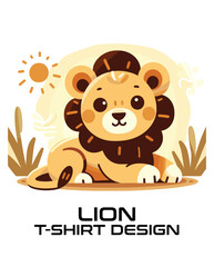 Lion Vector T shirt Design