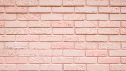 Fototapeta premium Pink brick wall with a pink brick in the middle